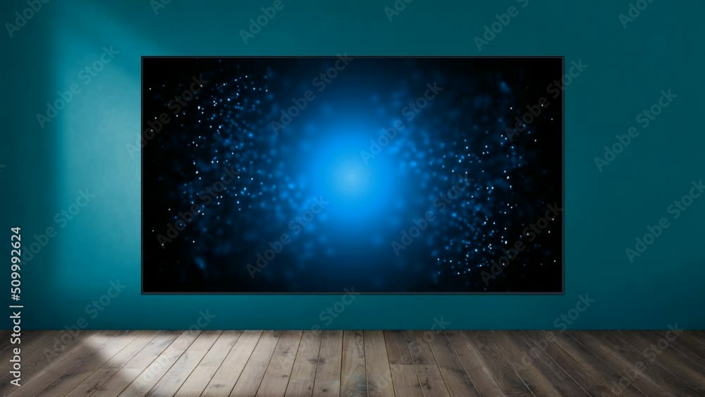 Business studio with abstract blue animation. Mockup. Business studio with abstract blue animation. Mockup.