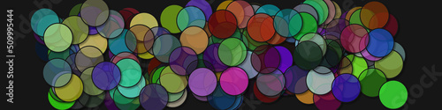 Circles with shadows generative art background art illustration