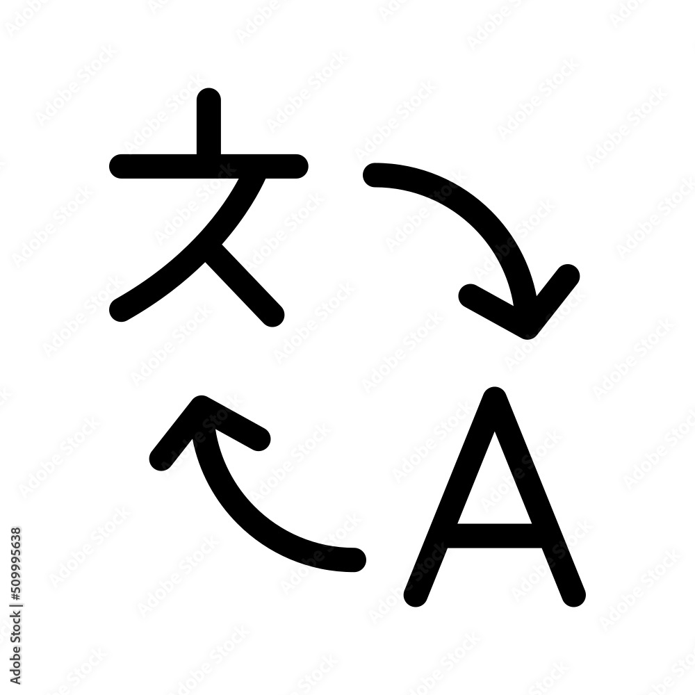 Language Icon Vector Symbol Design Illustration Language Icon Vector Symbol Design Illustration