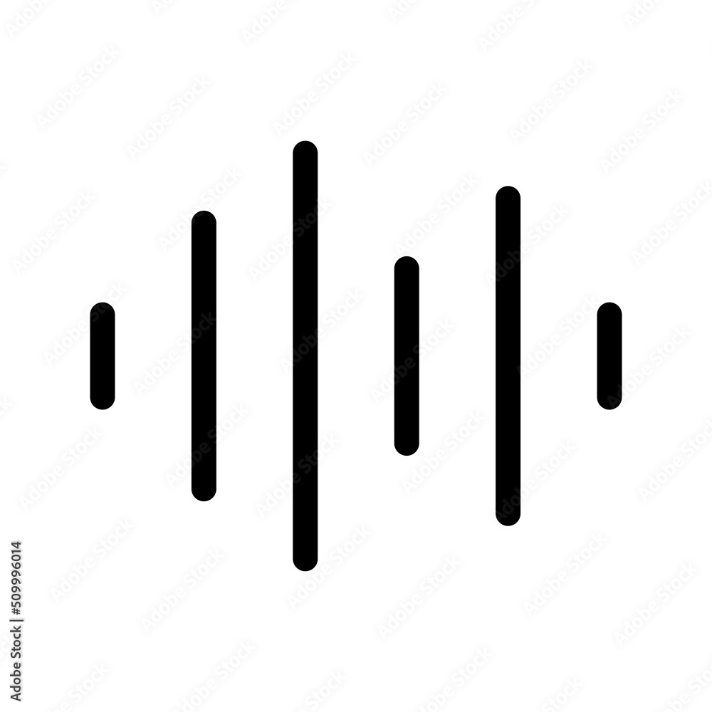 Sound Waves Icon Vector Symbol Design Illustration Sound Waves Icon Vector Symbol Design Illustration