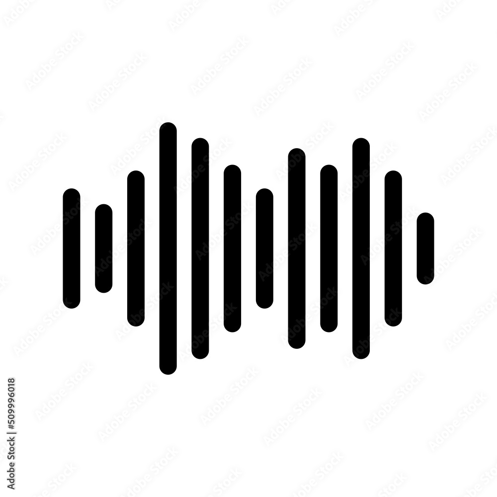 Sound Waves Icon Vector Symbol Design Illustration Sound Waves Icon Vector Symbol Design Illustration