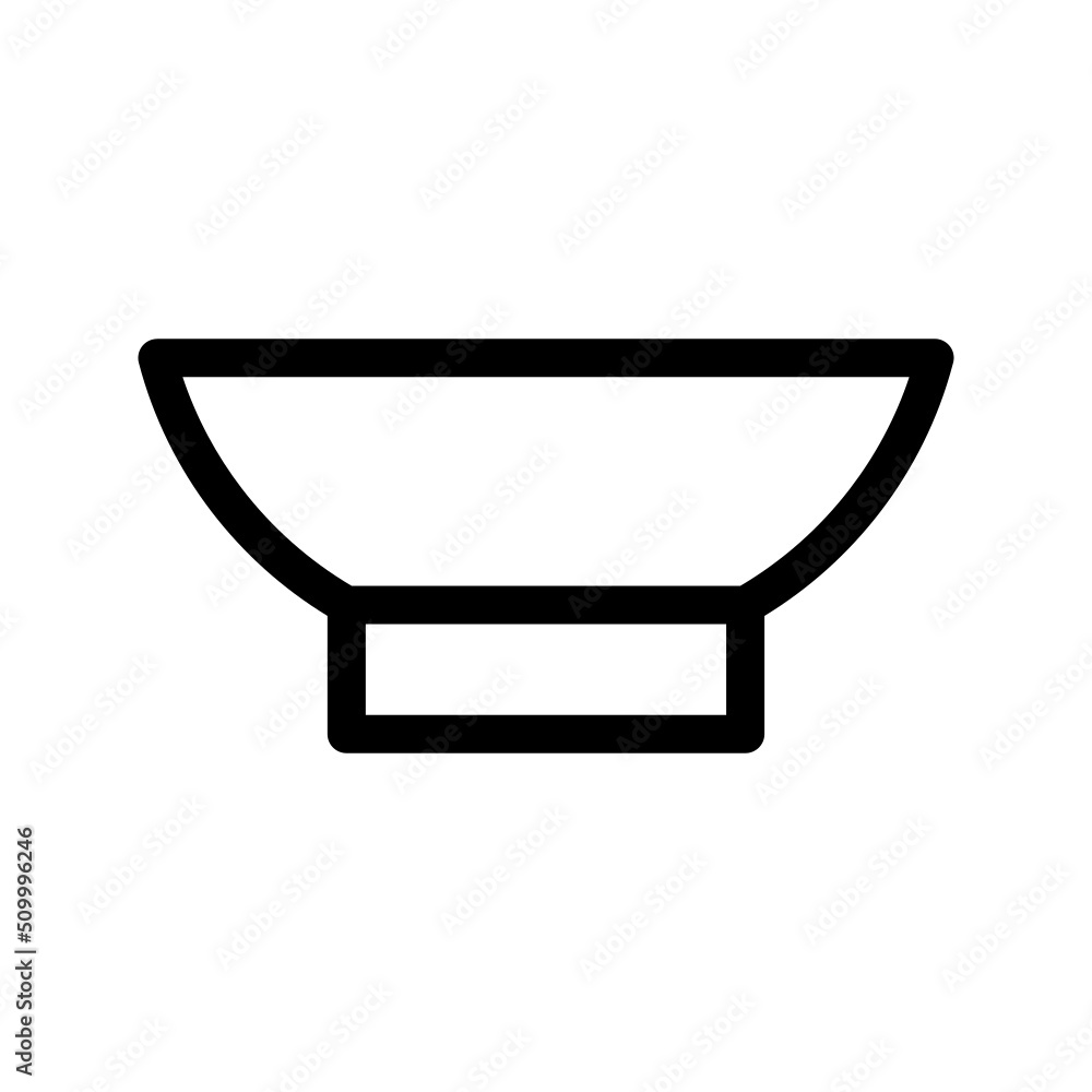 Bowl Icon Vector Symbol Design Illustration Bowl Icon Vector Symbol Design Illustration