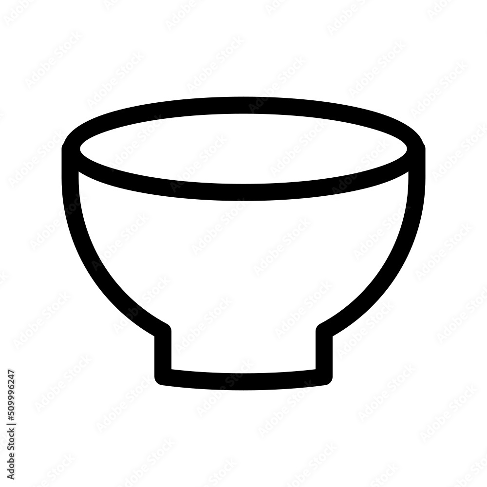 Bowl Icon Vector Symbol Design Illustration Bowl Icon Vector Symbol Design Illustration