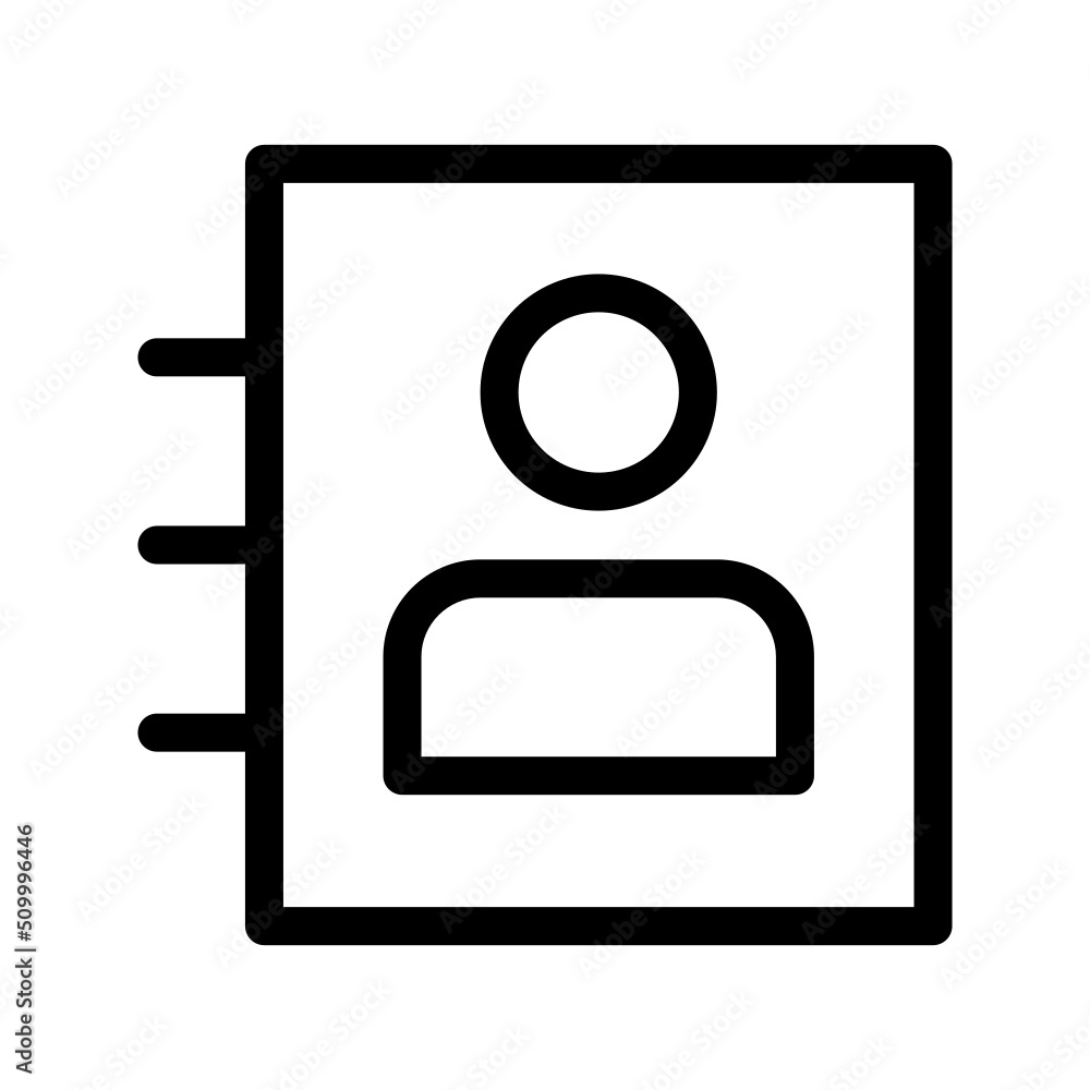 Address Book Icon Vector Symbol Design Illustration Address Book Icon Vector Symbol Design Illustration