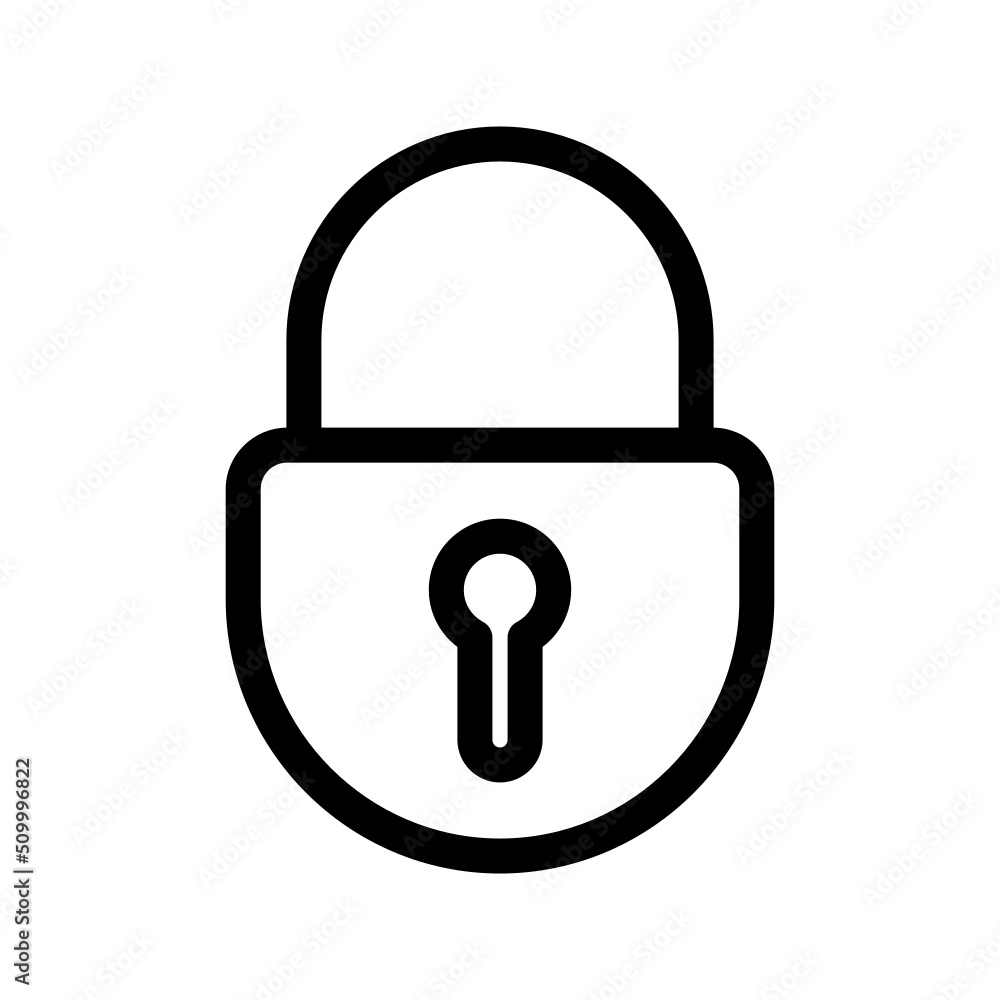 Lock Icon Vector Symbol Design Illustration Lock Icon Vector Symbol Design Illustration