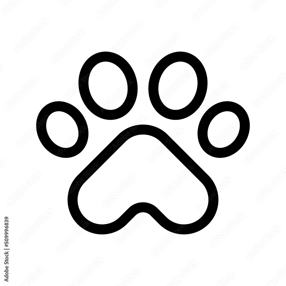 Paw Print Icon Vector Symbol Design Illustration Paw Print Icon Vector Symbol Design Illustration