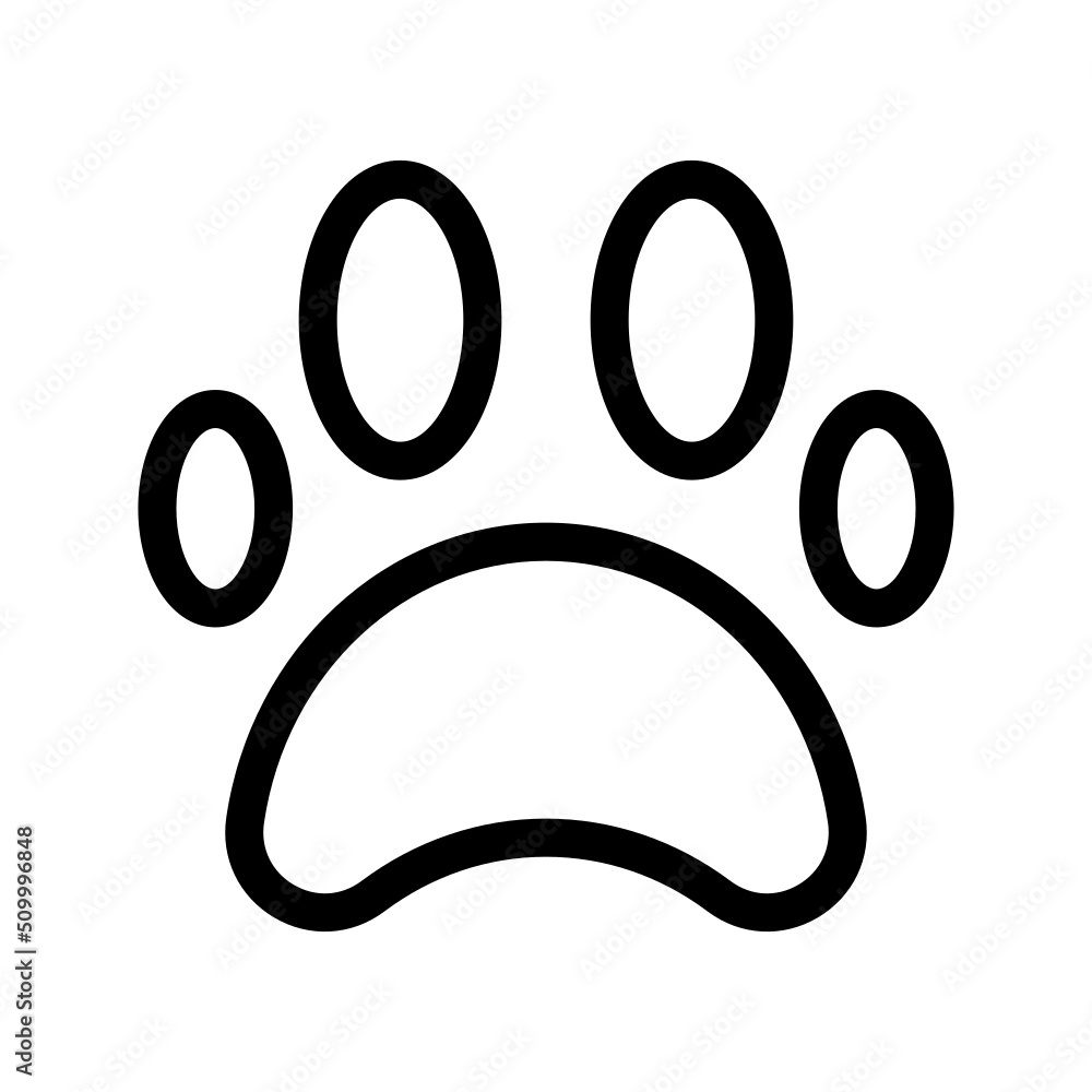 Paw Print Icon Vector Symbol Design Illustration Paw Print Icon Vector Symbol Design Illustration