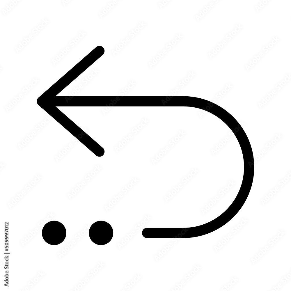 Undo Icon Vector Symbol Design Illustration Undo Icon Vector Symbol Design Illustration
