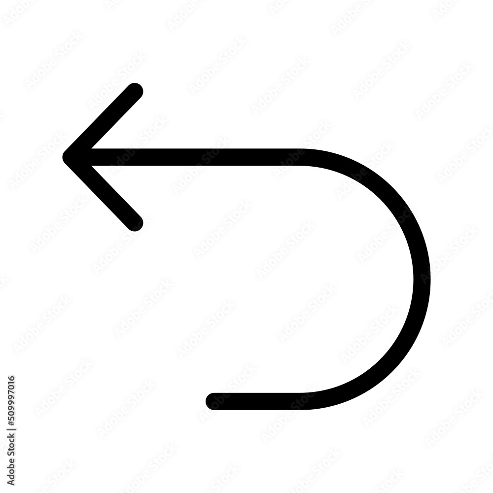 Undo Icon Vector Symbol Design Illustration Undo Icon Vector Symbol Design Illustration