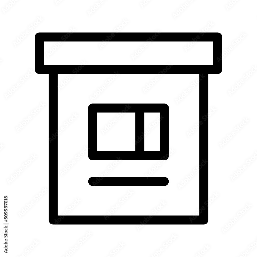 Box Icon Vector Symbol Design Illustration Box Icon Vector Symbol Design Illustration