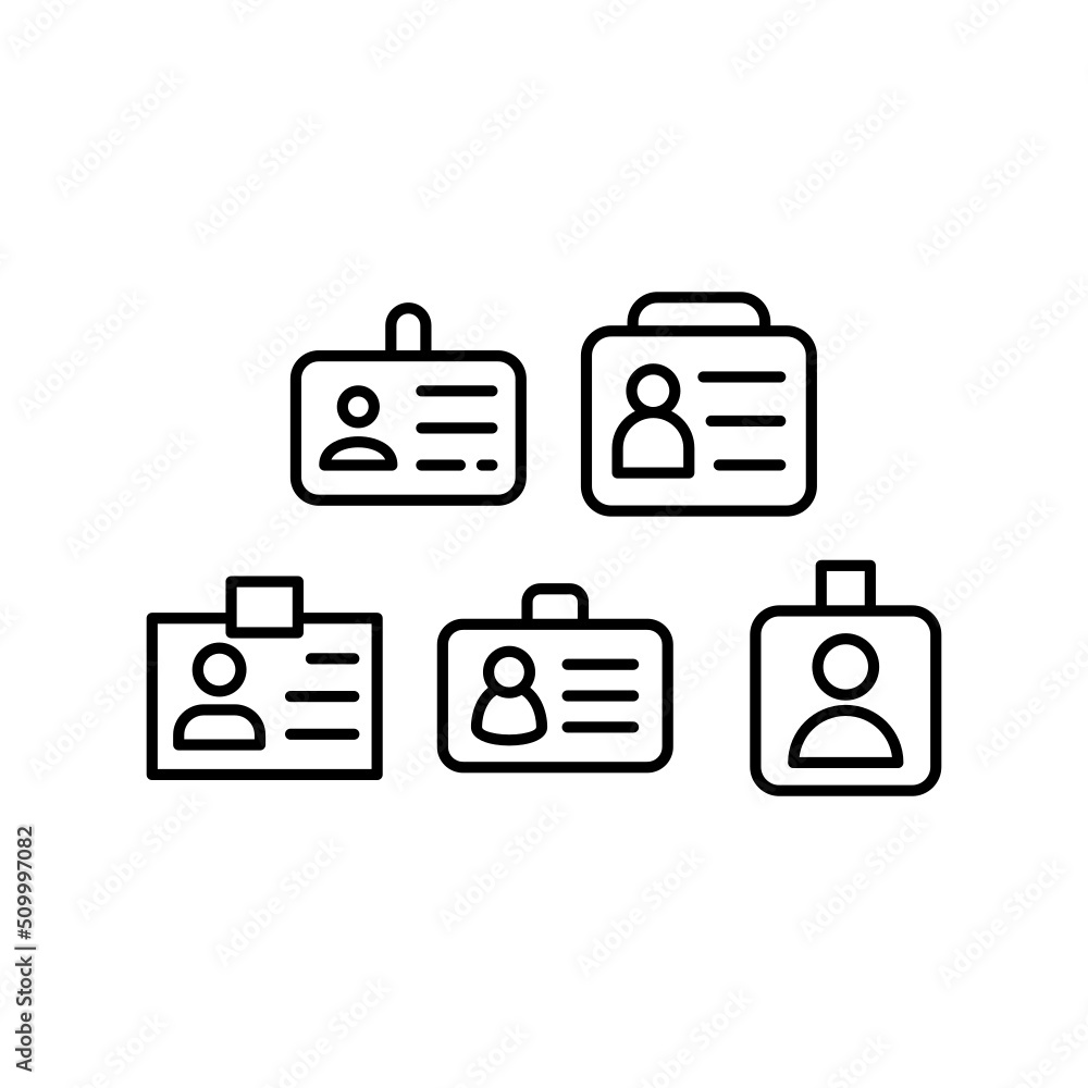 Id Icon Set Vector Symbol Design Illustration Id Icon Set Vector Symbol Design Illustration