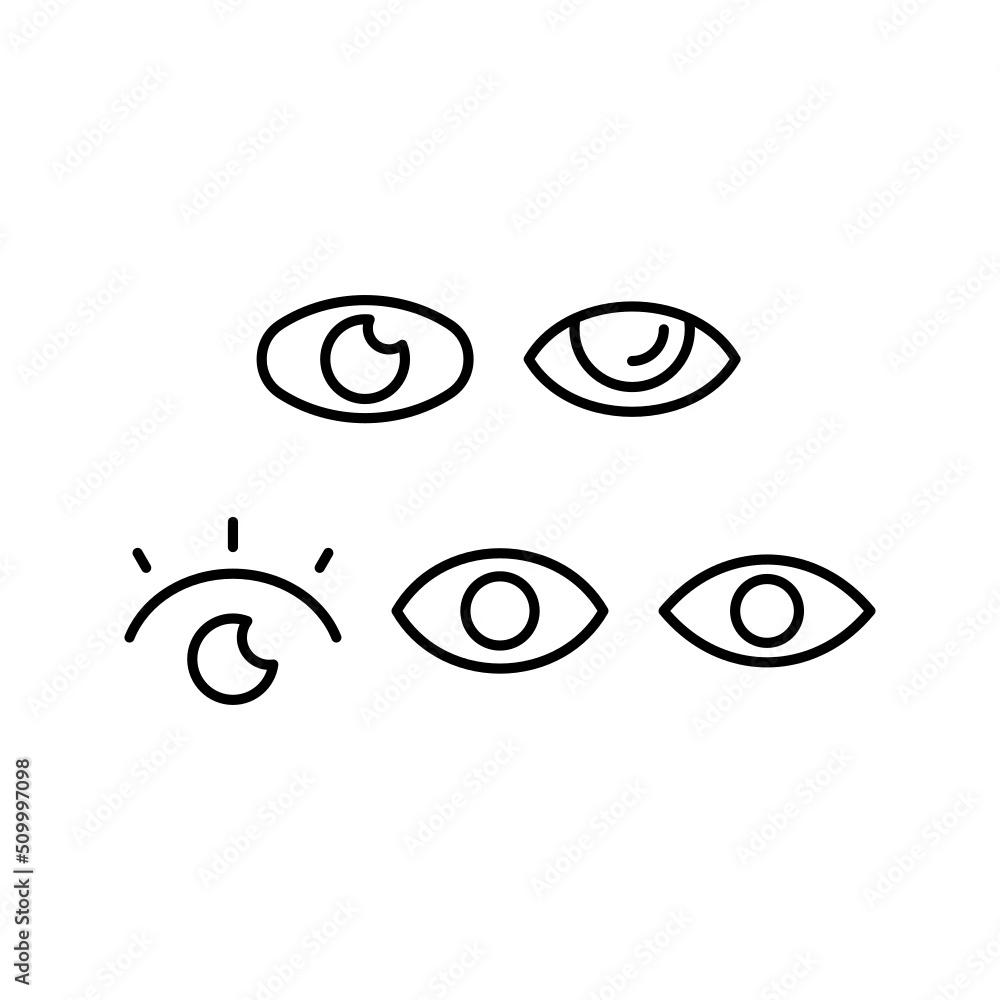 Obraz premium View Icon Set Vector Symbol Design Illustration