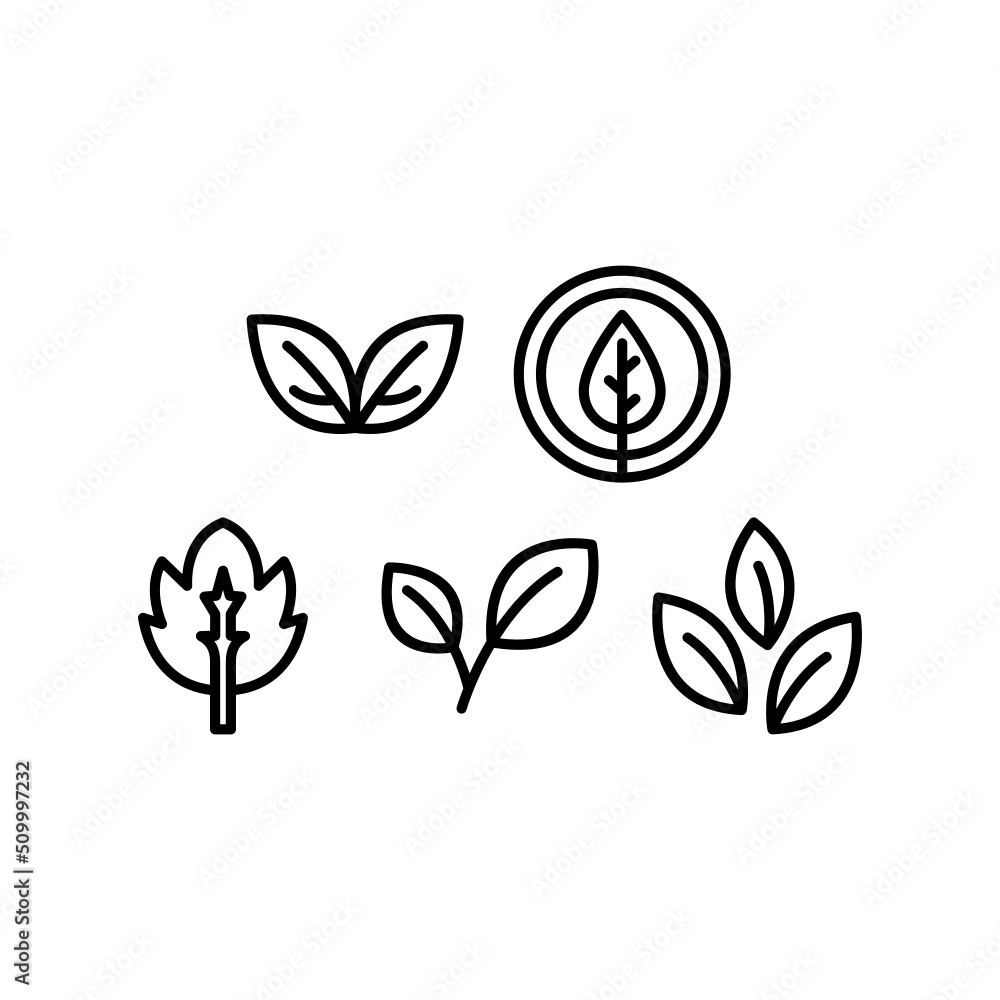 Nature Icon Set Vector Symbol Design Illustration