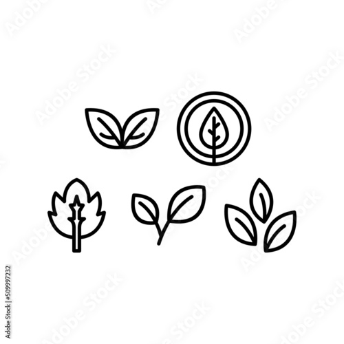 Fototapeta Naklejka Na Ścianę i Meble -  Nature Icon Set Vector Symbol Design Illustration