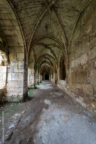 Krak des Chevaliers medieval crusader castle in Syria, a world heritage site.