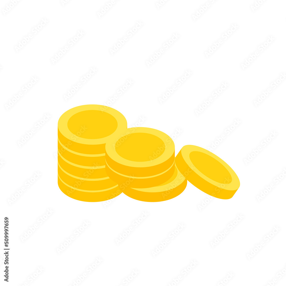 Vector dollar bank note and coin, icon illustrations and vector Vector dollar bank note and coin, icon illustrations and vector