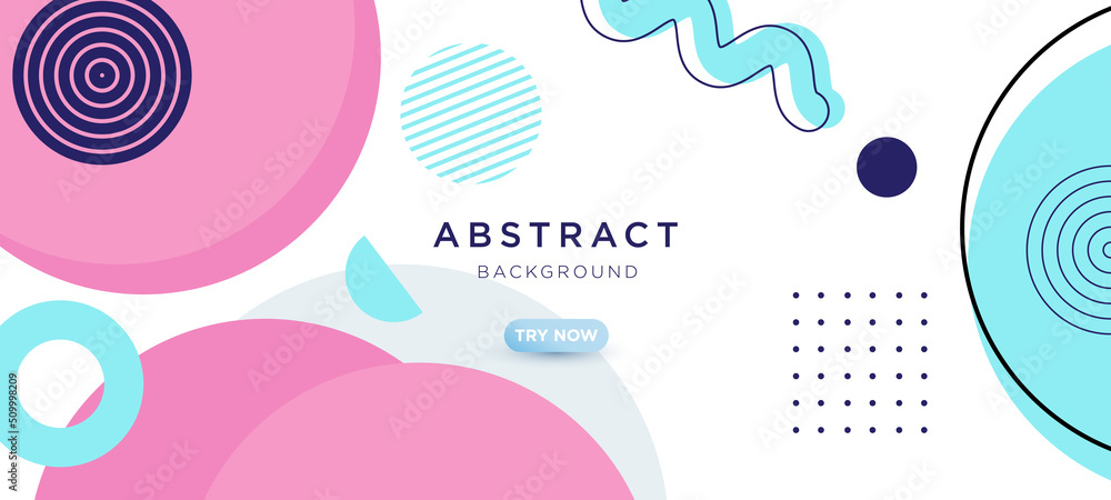 Trendy concept abstract geometric design, memphis background. Applicable for placards, brochures, posters, covers and banners. Vector illustration.