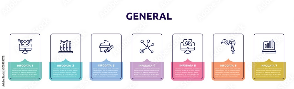 general concept infographic design template. included computing technology, business performance, beauty care, advertising networks, computer vision, gmo, info chart icons and 7 option or steps. general concept infographic design template. included computing technology, business performance, beauty care, advertising networks, computer vision, gmo, info chart icons and 7 option or steps.