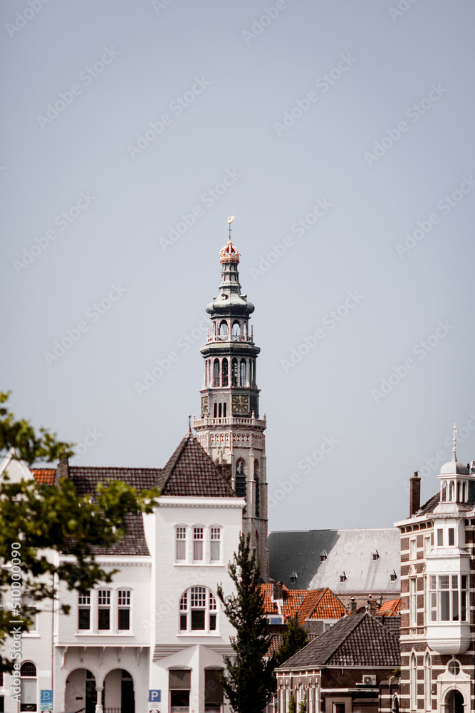 Obraz premium The old church tower Abdijtoren