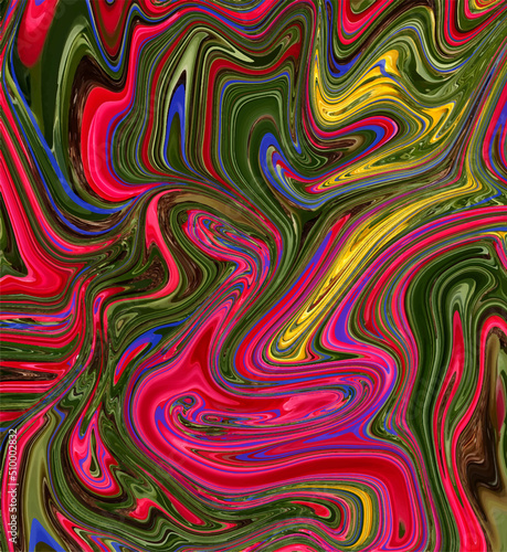 Abstract textured background with mixing pink, pink, blue, yellow, green color.