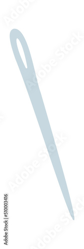 Knitting needle. Needlework sewing tailoring tool. Vector illustration