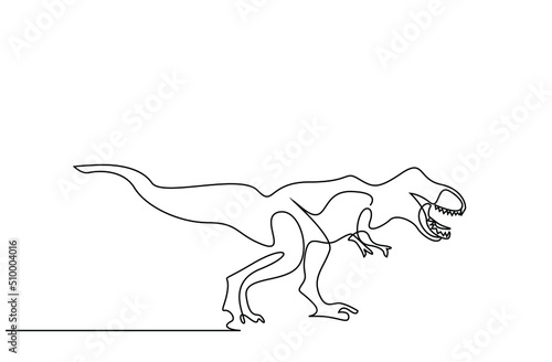 an old big dinosaur drawing concept