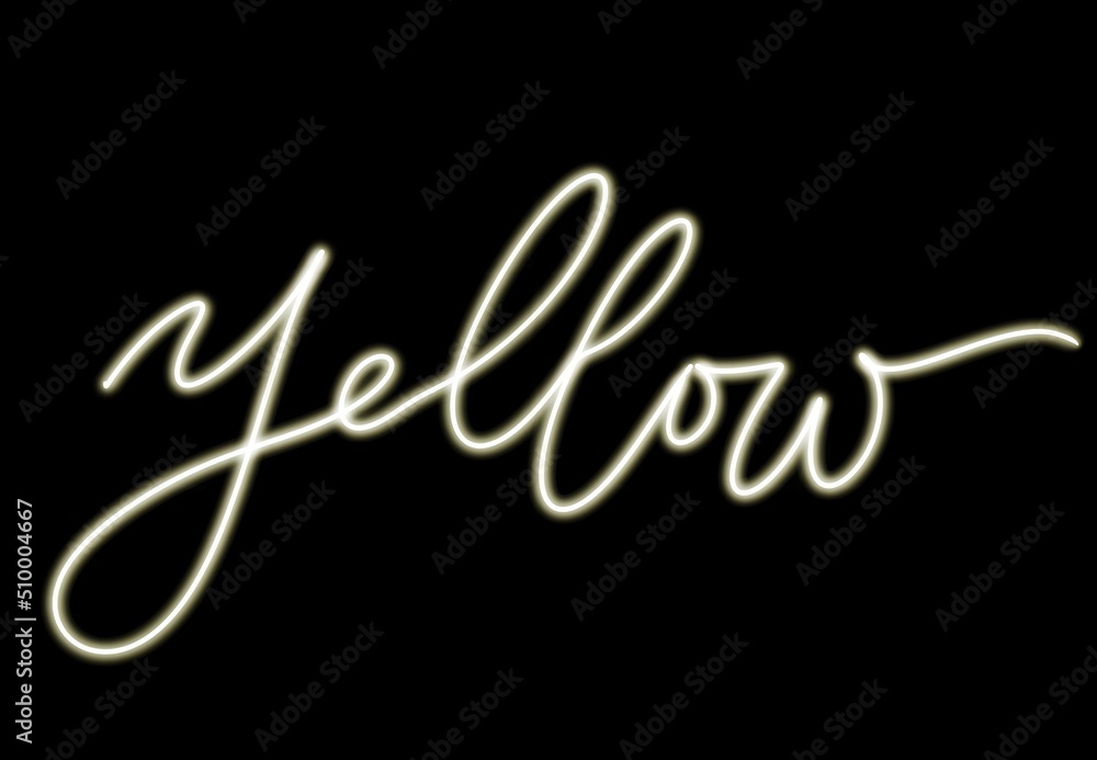 Word yellow Word yellow