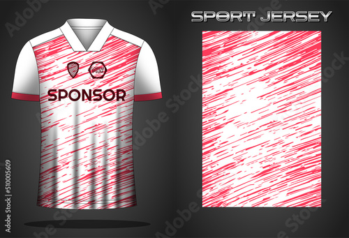 Soccer sport shirt jersey design template