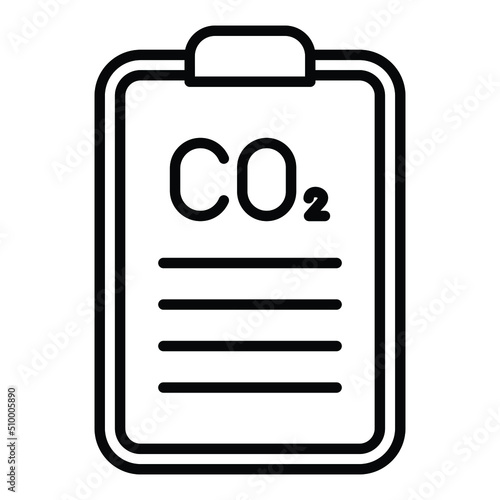 Carbon dioxide Report Icon Style