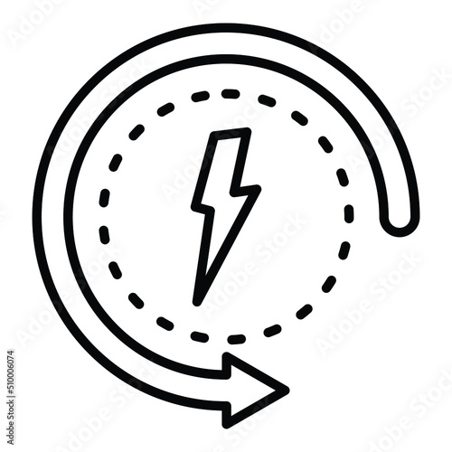 Energy Consumption Icon Style