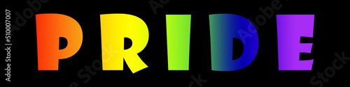 Obraz na płótnie Happy Pride Month. Abstract Pride background in grid. White lettering, text, graphic , illustration. w salonie