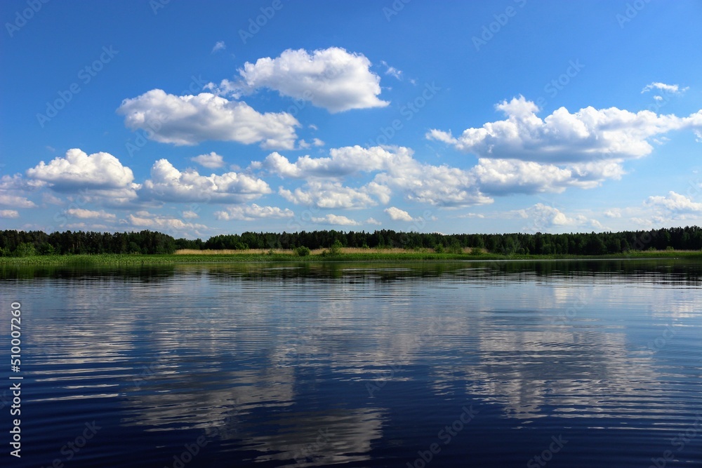 clouds over the river