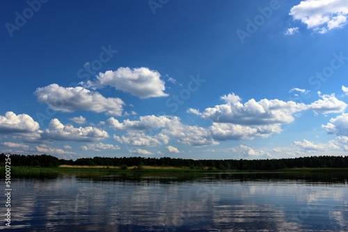 clouds over the lake