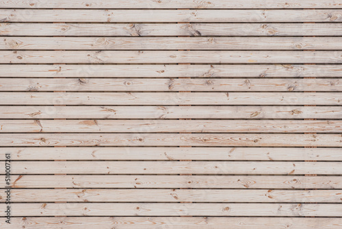 Beige fresh wood planks texture background.