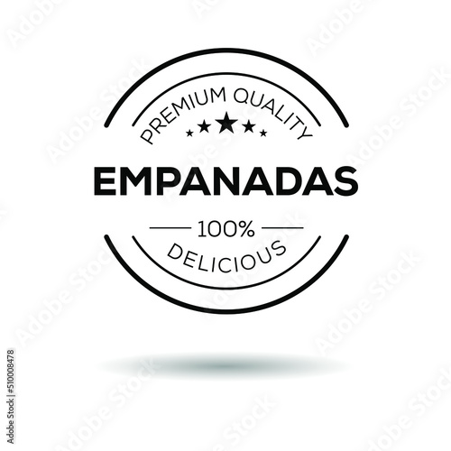 Creative (Empanadas) logo, Empanadas sticker, vector illustration.