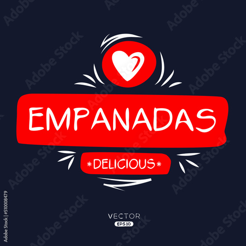 Creative (Empanadas) logo, Empanadas sticker, vector illustration.