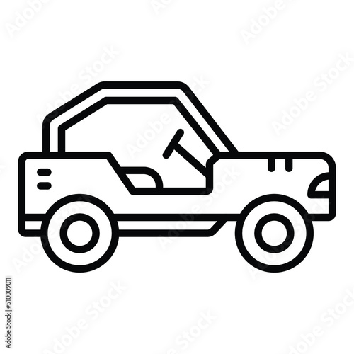 Buggy Car Icon Style