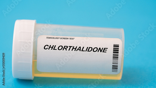 Chlorthalidone. Chlorthalidone toxicology screen urine tests for doping and drugs