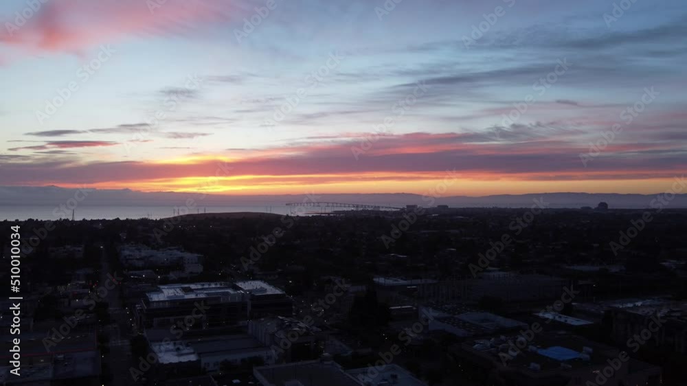 Sunrise in San Mateo California Sunrise in San Mateo California