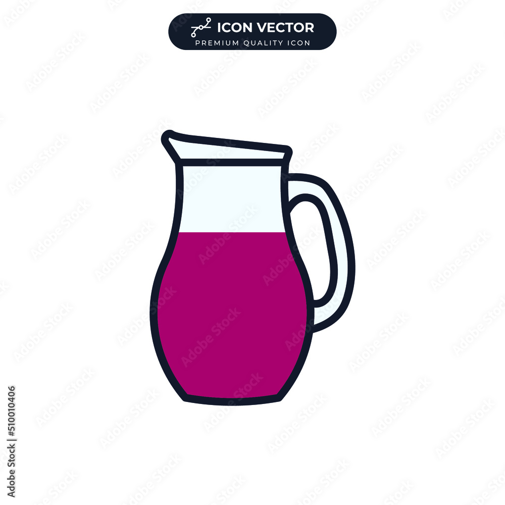 pitcher icon symbol template for graphic and web design collection logo vector illustration