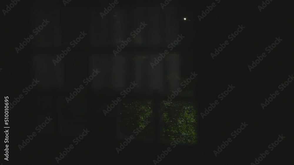 scenery of out side of the window at night. scenery of out side of the window at night.