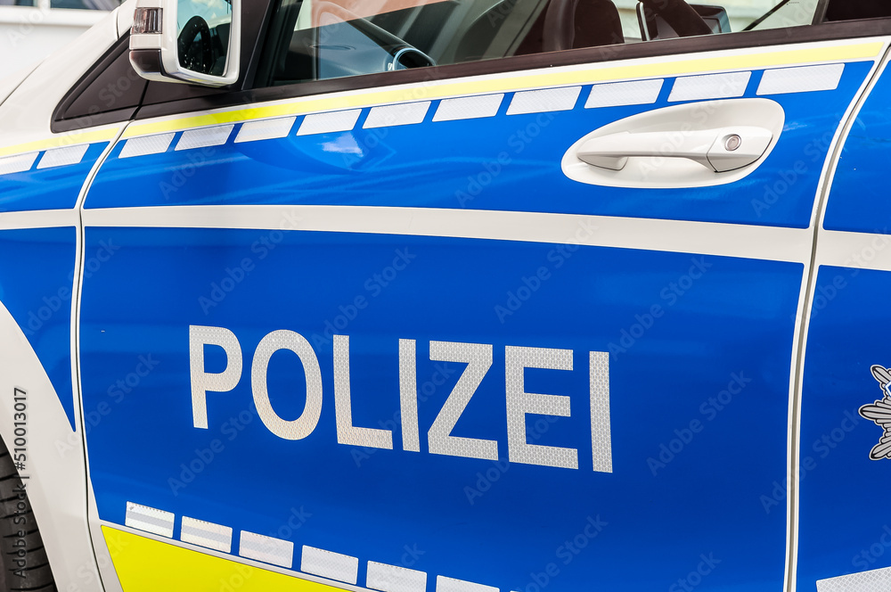 Obraz premium Schriftzug Polizei in Deutschland