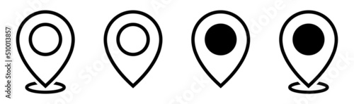 Location icon. Map pin place Icon, vector illustration