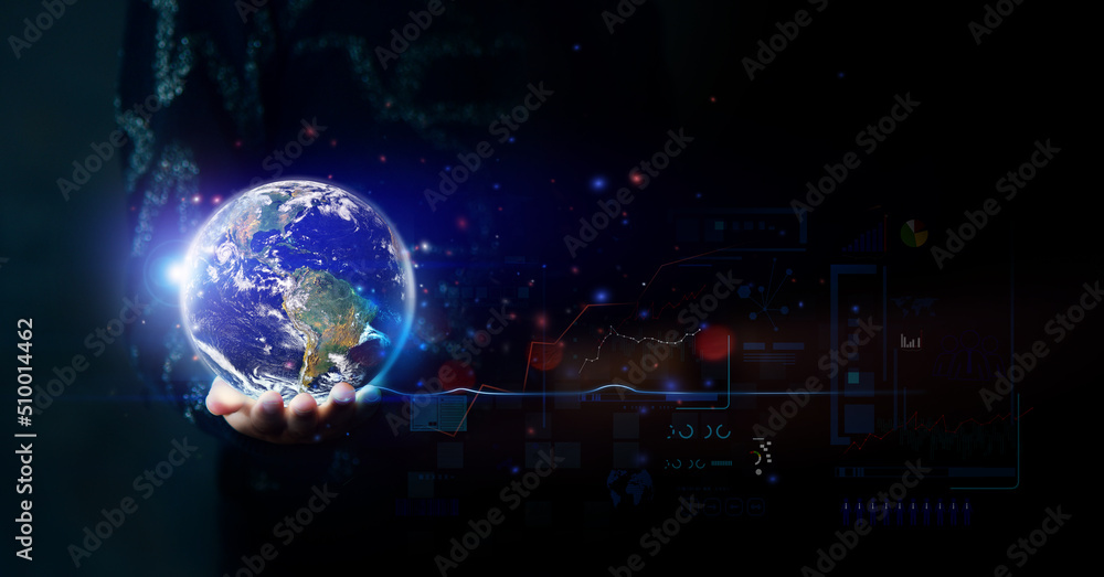 little girl holding earth in her hand, Earth day. Energy saving concept, Elements of this image furnished by NASA little girl holding earth in her hand, Earth day. Energy saving concept, Elements of this image furnished by NASA