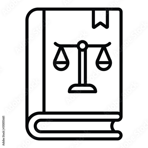 Law Book Icon Style