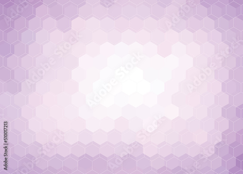 Hexagon lilac glow geometric background