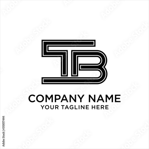 Letter TB Logo Design Concept. Minimal Innovative Initial TB logo. Letter TB creative elegant Monogram. Premium Business logo icon. Black color on white background.