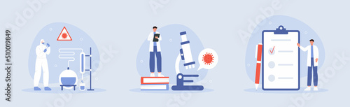 Concept of research monkeypox virus