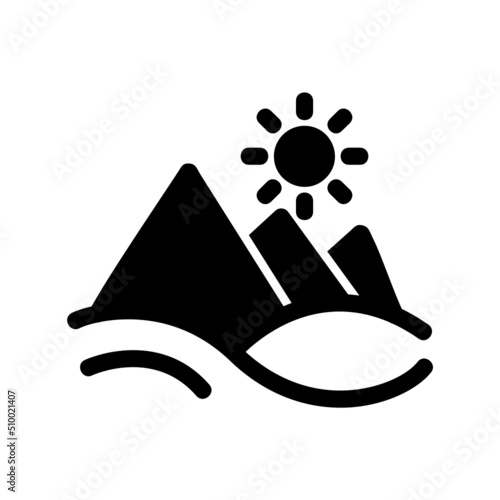 Pyramid Landscape Icon