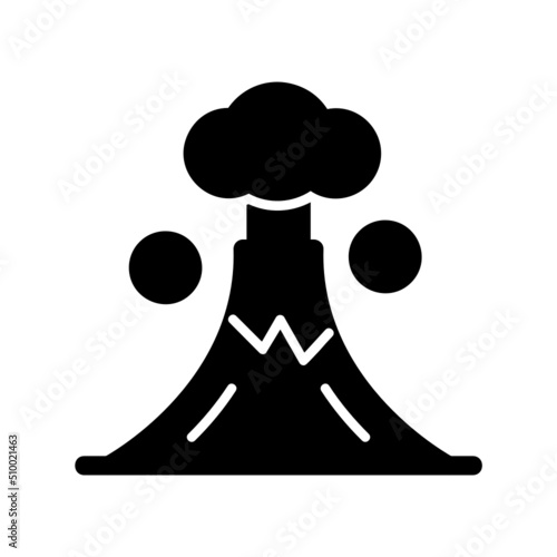 Volcano Landscape Icon